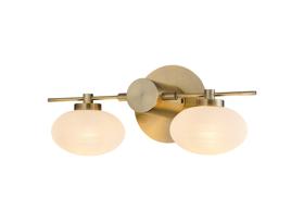 Addie Antique Brass Wall Lights Deco Armed Wall Lights